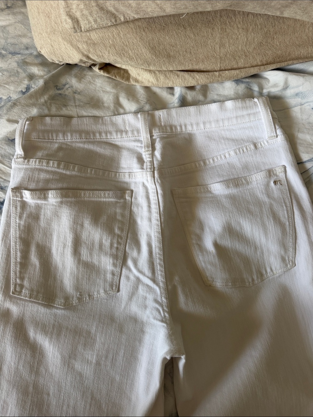 Madewell 9” High Riser Skinny Skinny Jean white - size 30 Tall - Picture 8 of 8